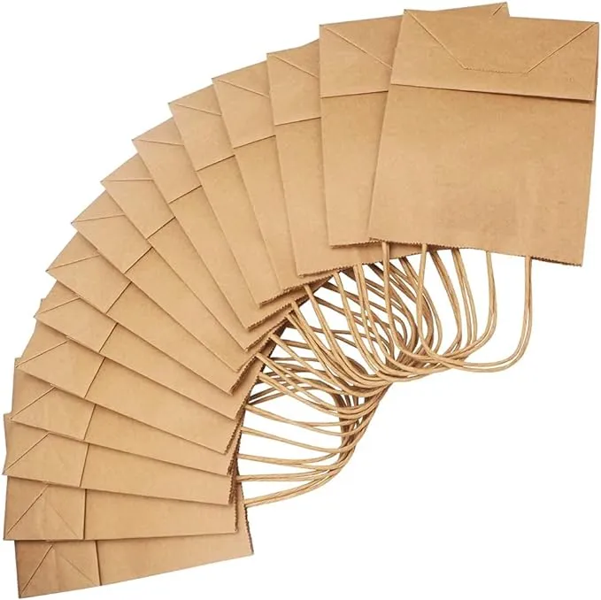 MEDIUM-KRAFT PAPER BAG WITH TWISTED HANDLE-BROWN